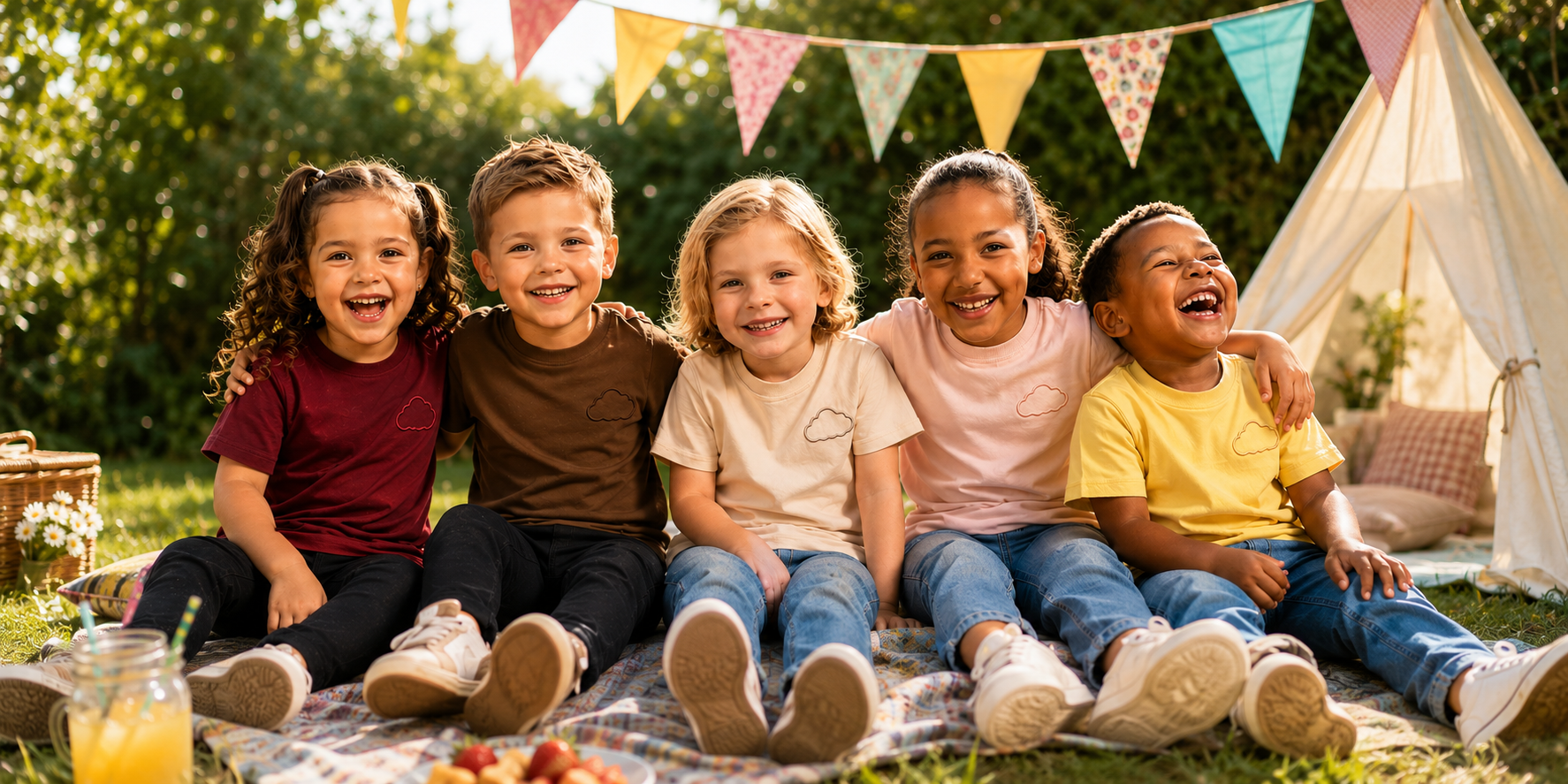 Essential T-shirts Kids — Donder kinderkleding collectie