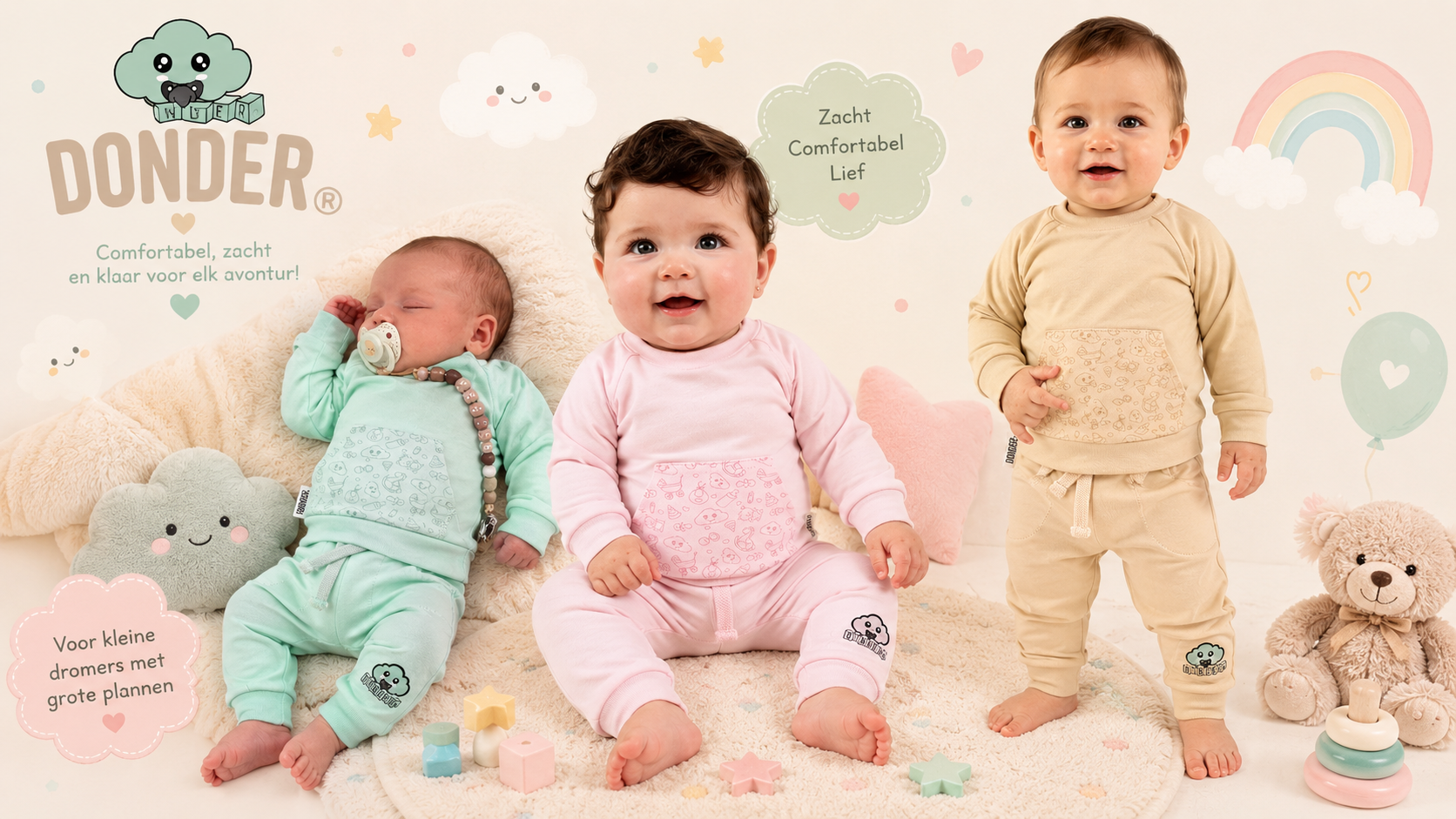 Trainingspakjes Baby — Donder kinderkleding collectie