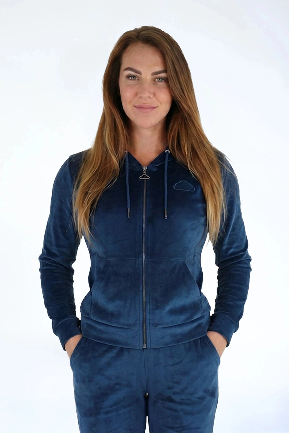 Velvet Vest Midnight Navy — fluwelen twinning vest navy | Donder