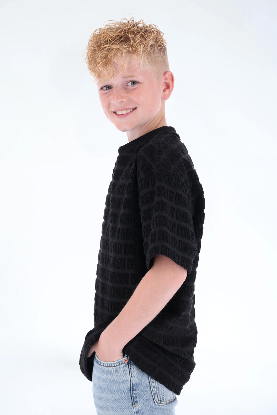 Jacquard Terry Tee DONDER Black