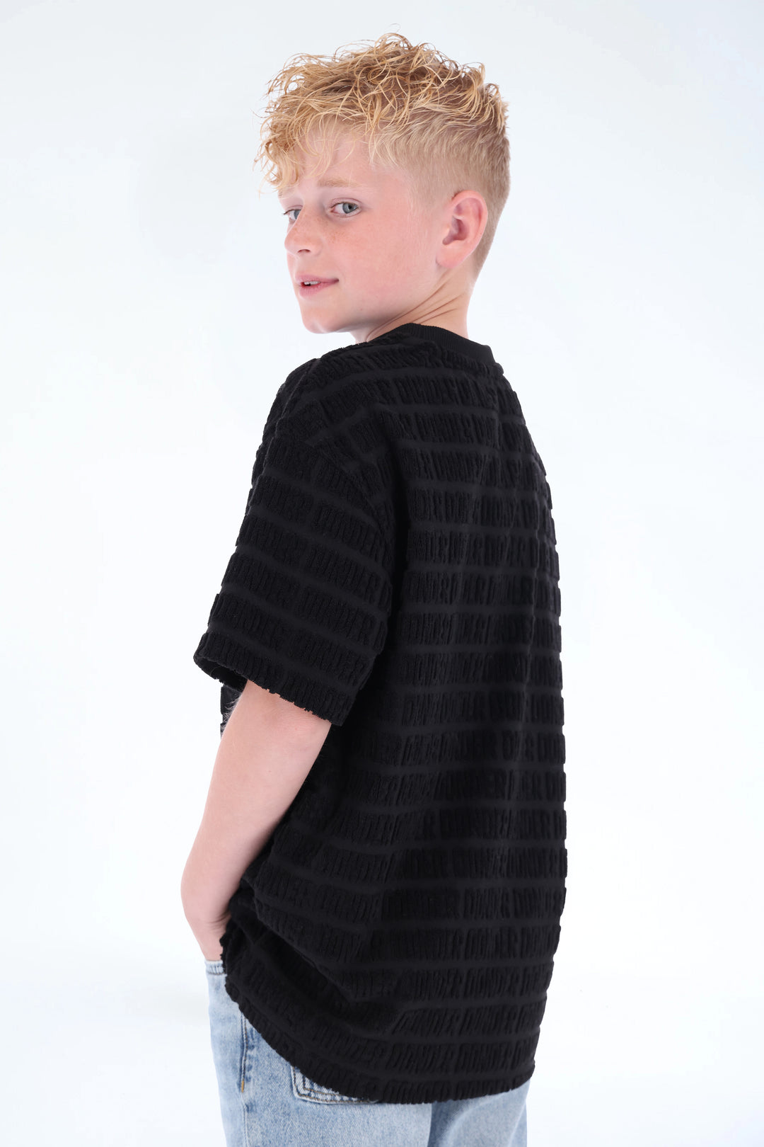 Jacquard Terry Tee DONDER Black