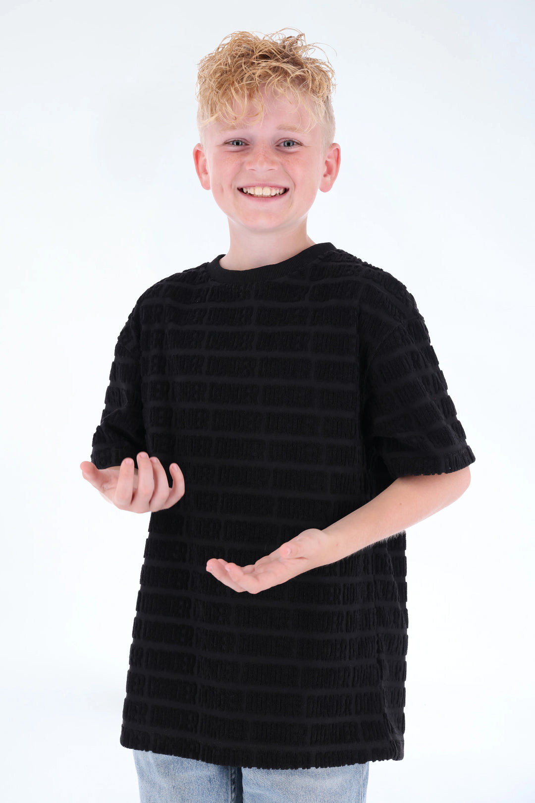 Jacquard Terry Tee DONDER Black