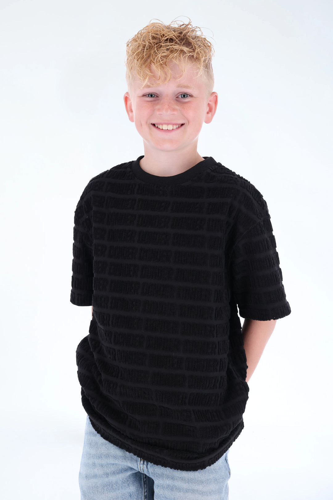 Jacquard Terry Tee DONDER Black