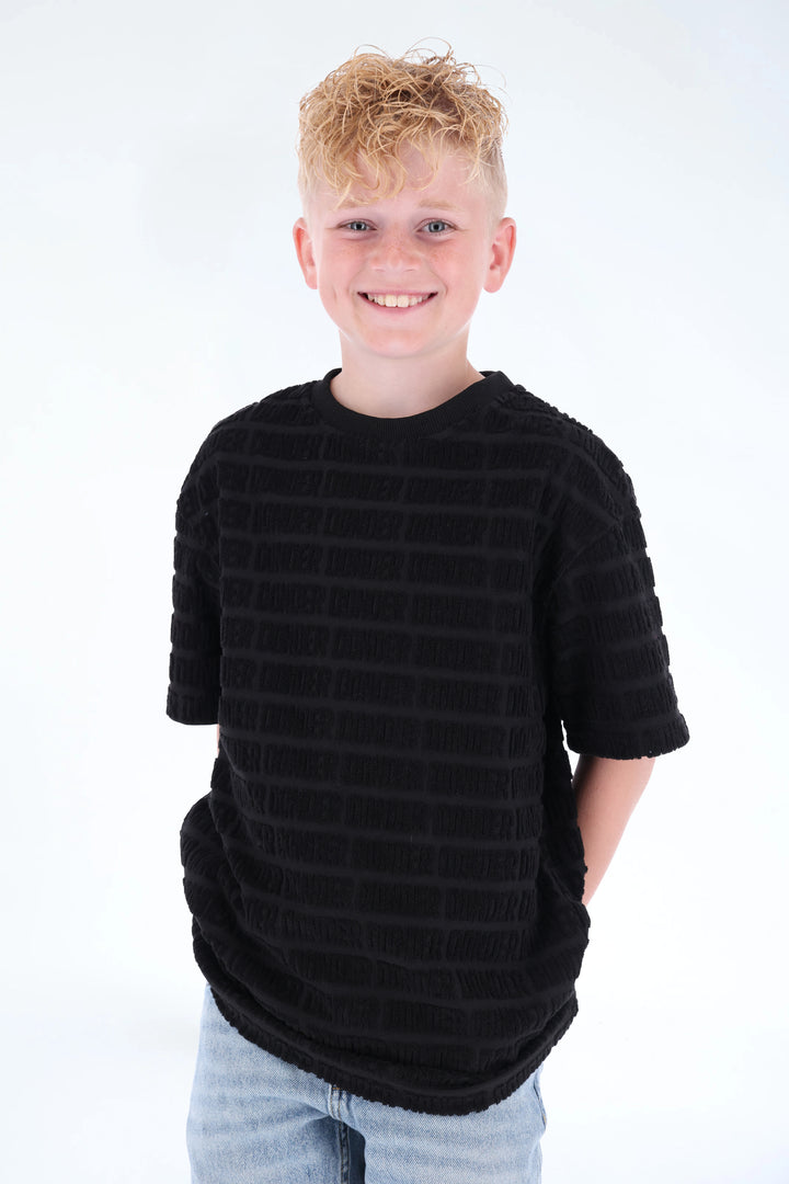 Jacquard Terry Tee DONDER Black