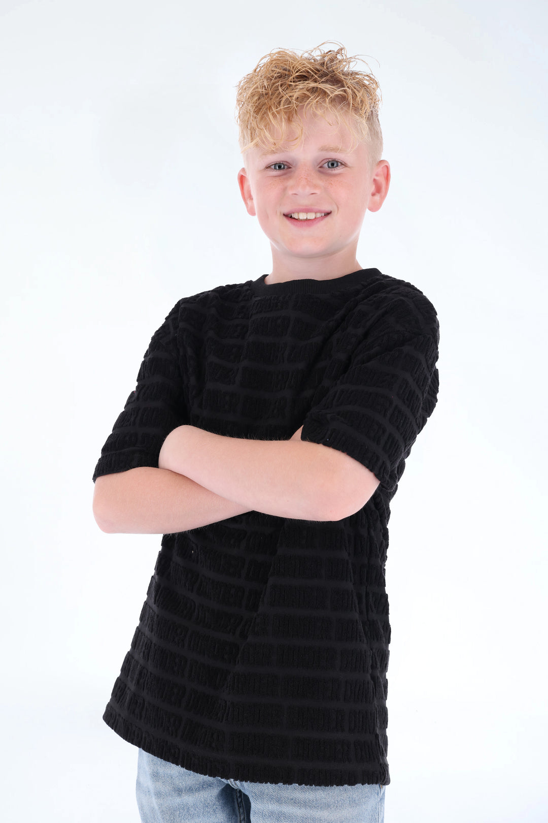 Jacquard Terry Tee DONDER Black