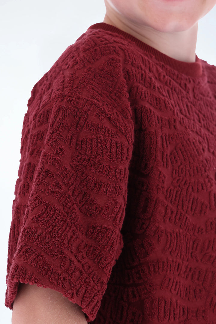 Jacquard Terry Tee DONDER Cherry Twist