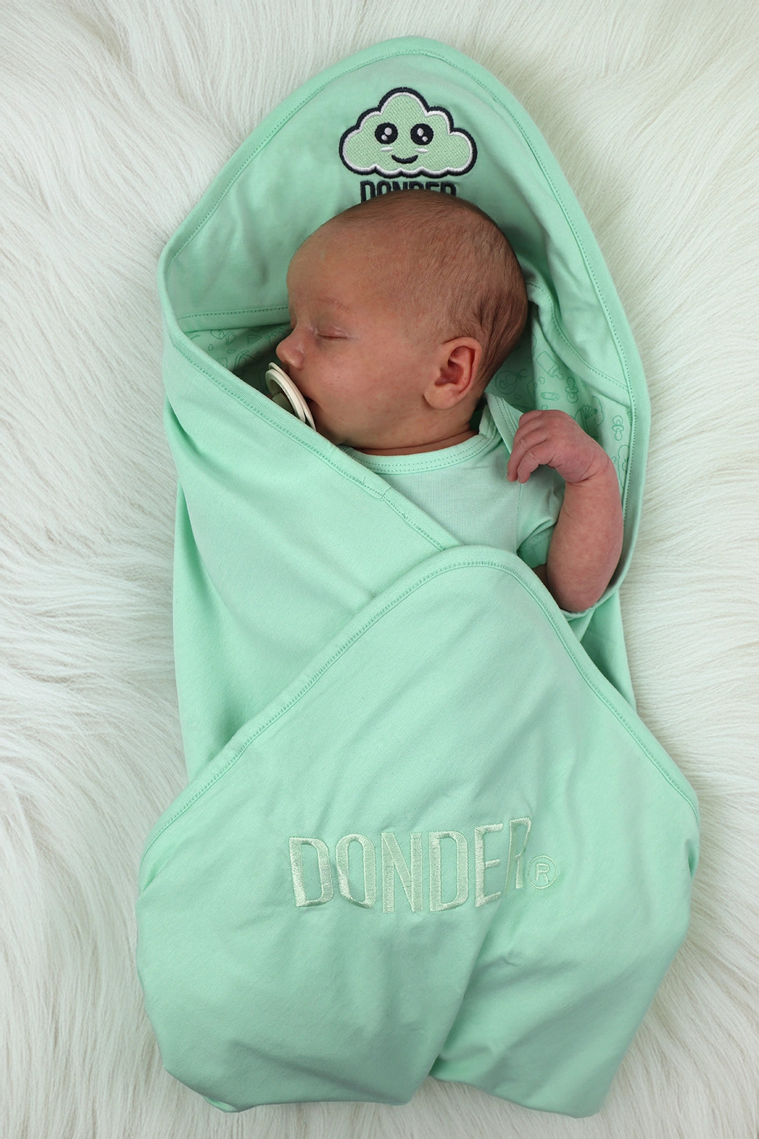 Omslagdoek Mintgroen💚👶🏼