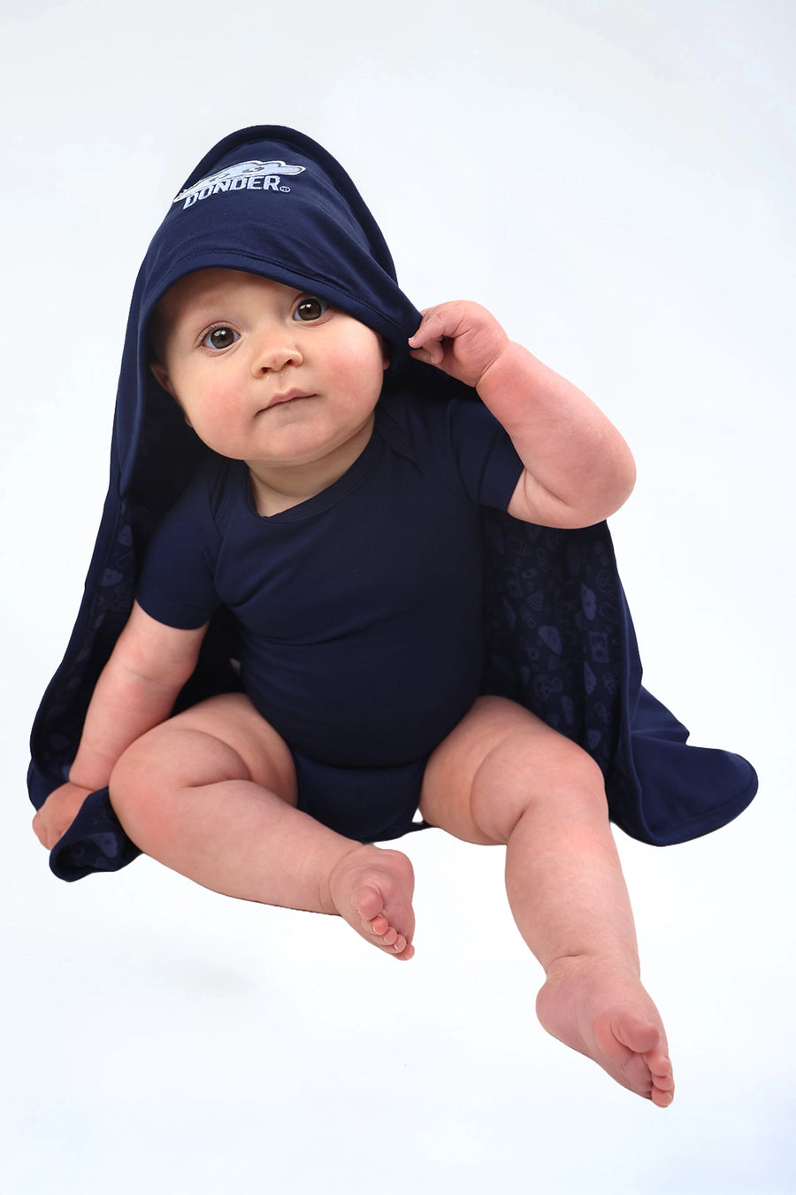 Tutteldoek navy — zachte navy knuffeldoek | Donder