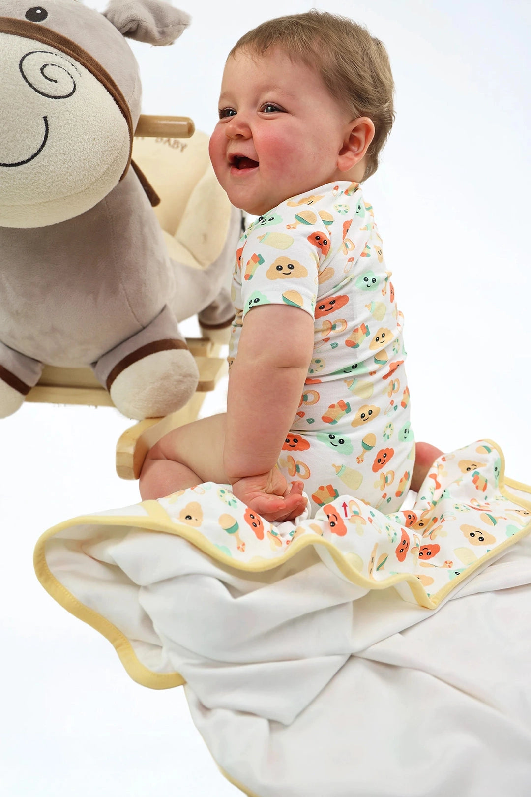 Omslagdoek wit — zachte muslin wikkel — styling | Donder