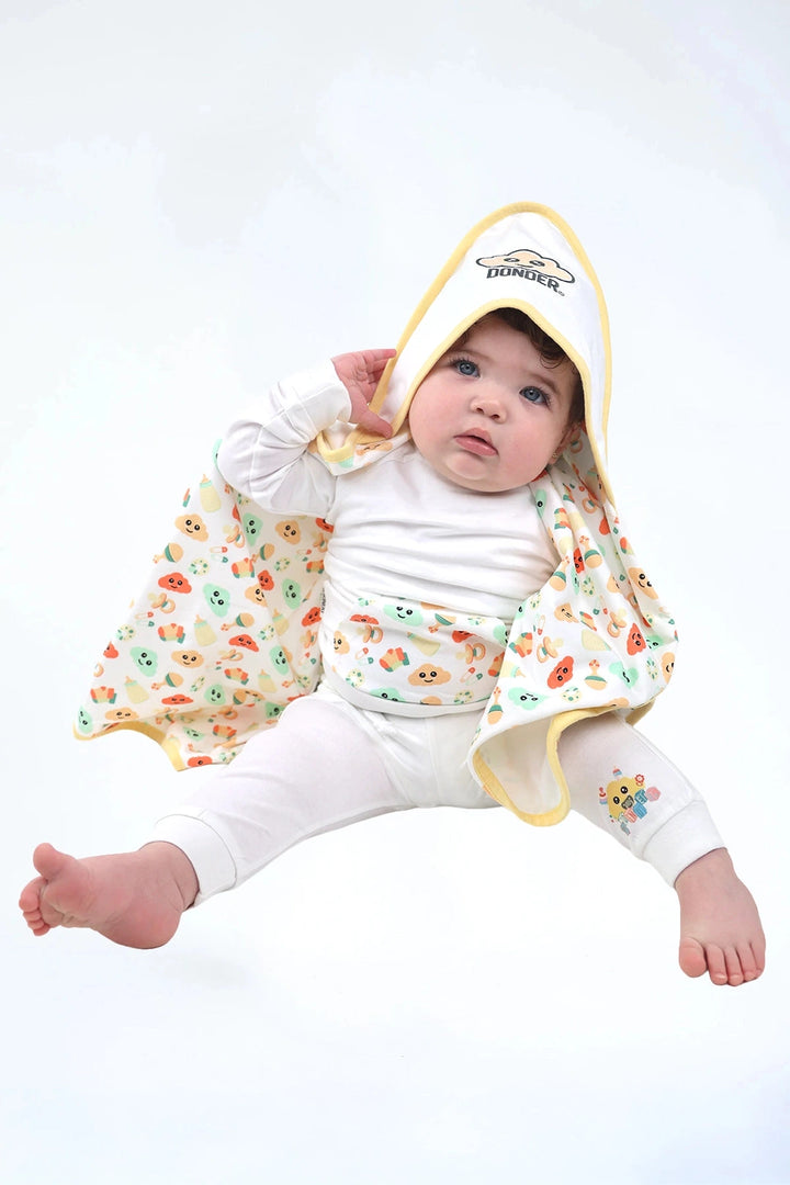 Trainingspakje wit — zacht katoenen kinder setje — styling | Donder