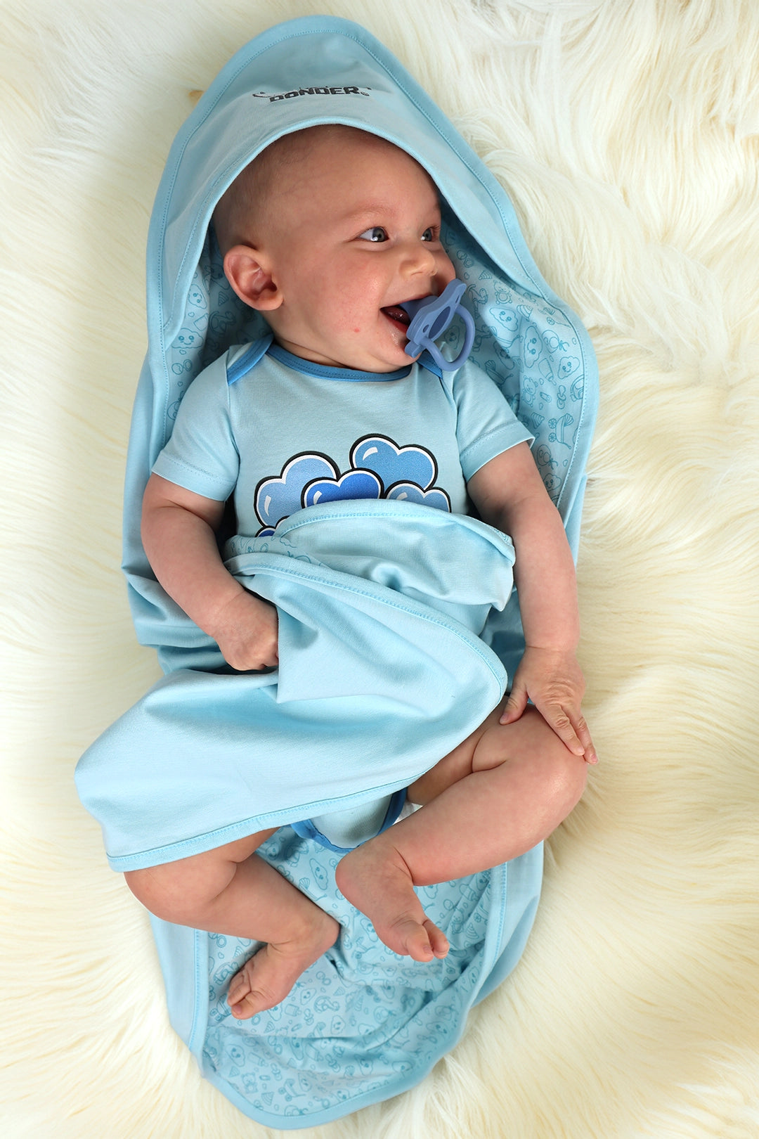 Omslagdoek Lichtblauw 👶🏼🧵