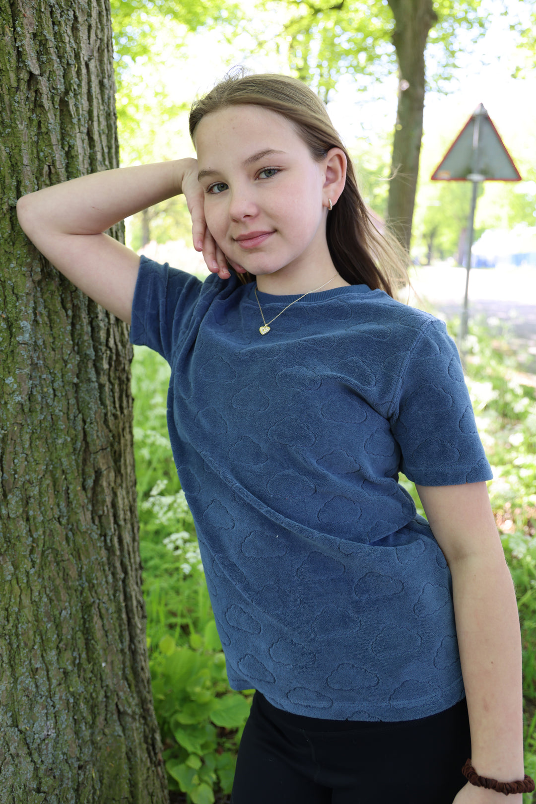 Towel Tee Cloud Blue