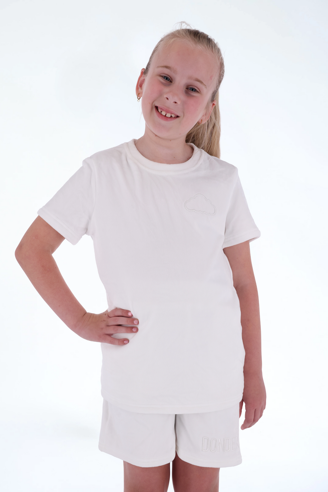 Velvet Summer Set Pearl White