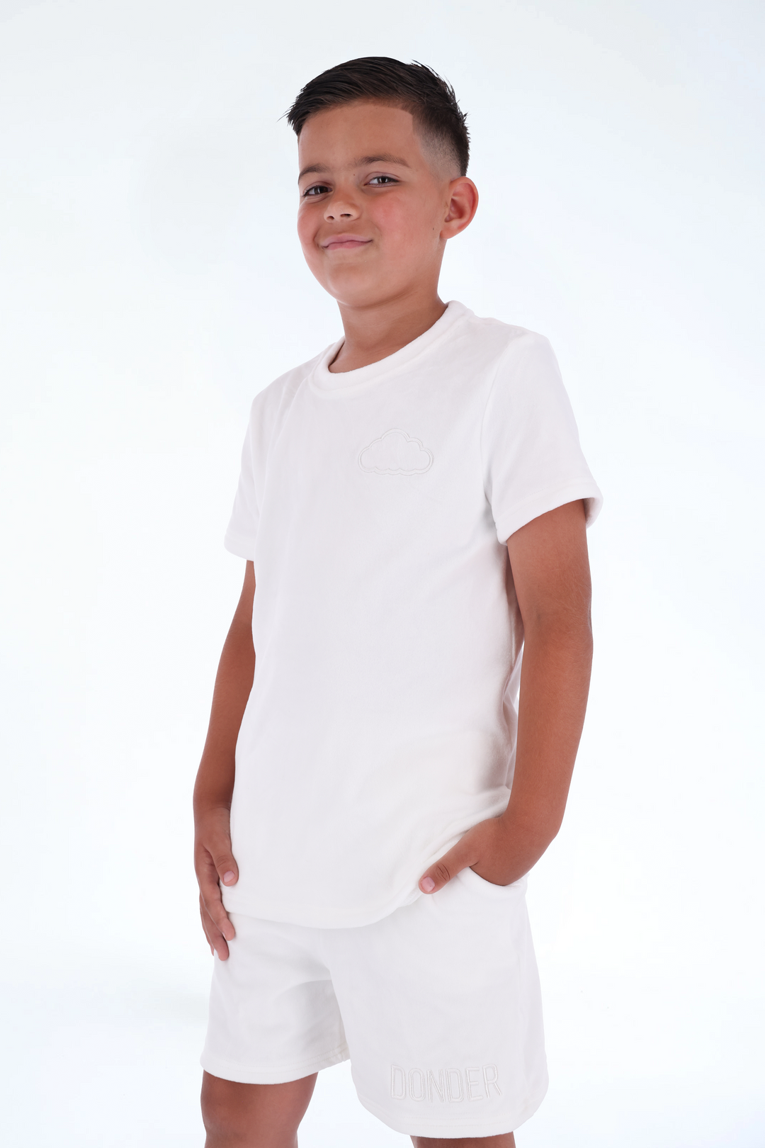 Velvet Summer Set Pearl White
