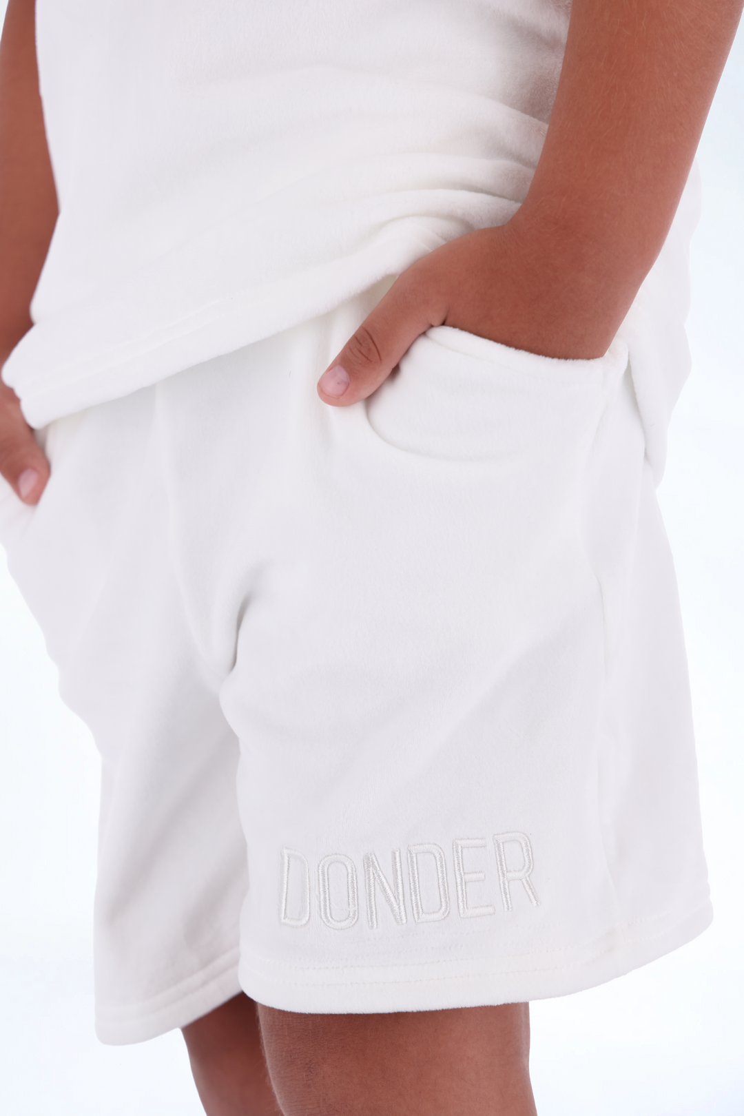Velvet Summer Set Pearl White