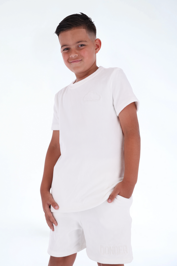 Velvet Summer Set Pearl White