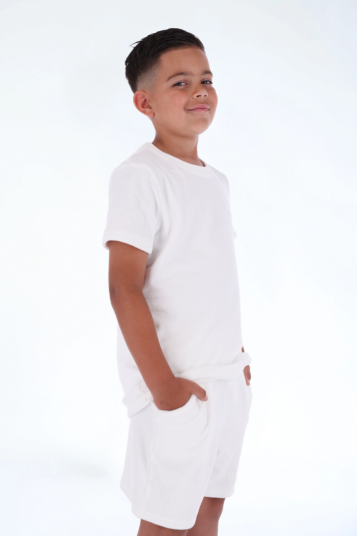 Velvet Summer Set Pearl White