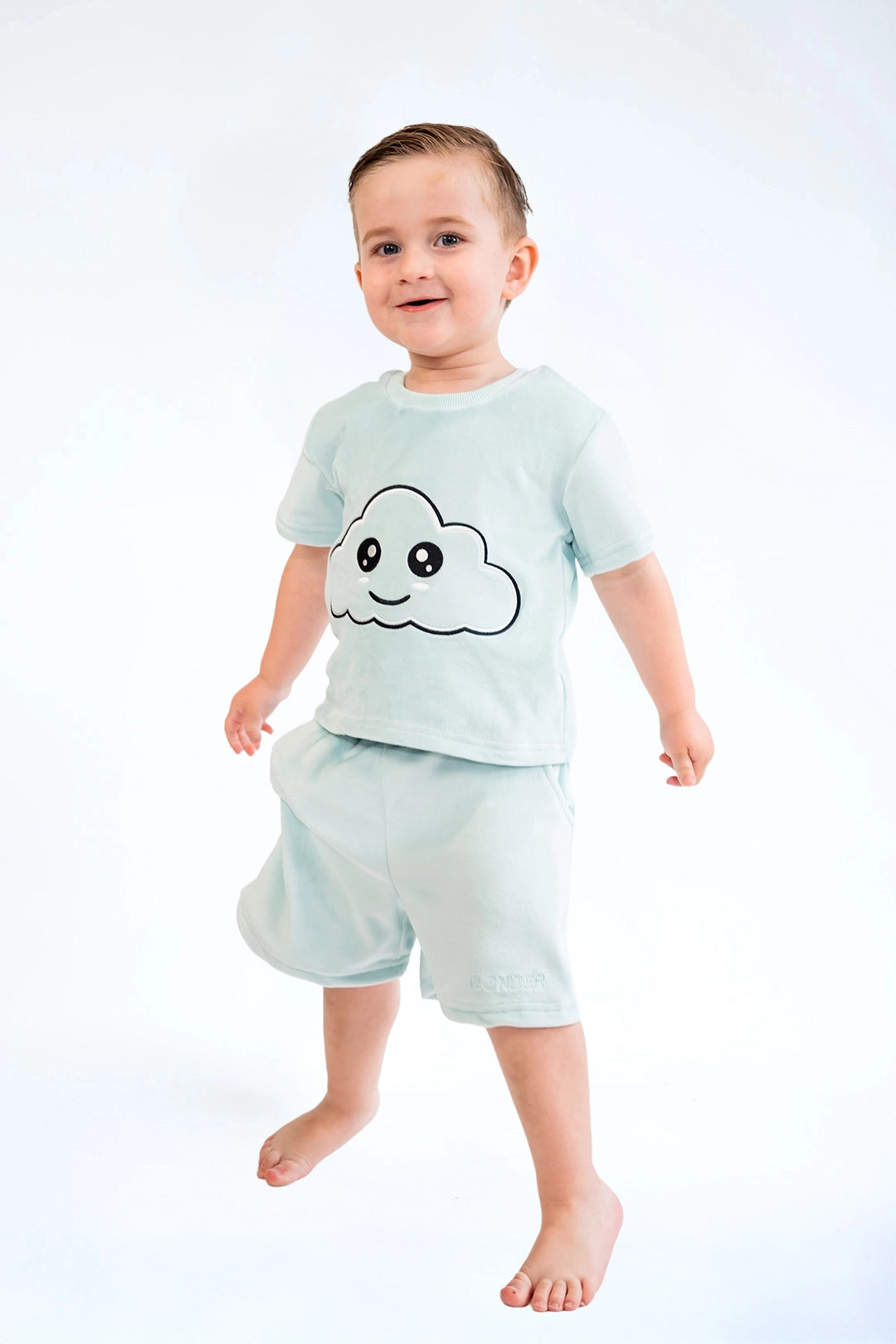 Velvet Short-Suit Soft Blue ☁️☀️🩵