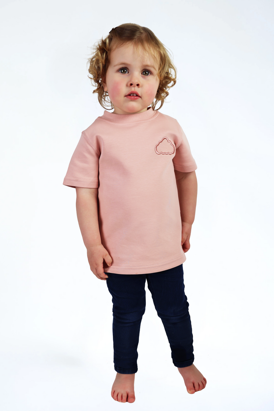 Heavy Tee Essential Zalm Roze — zwaar katoenen kinder t-shirt | Donder