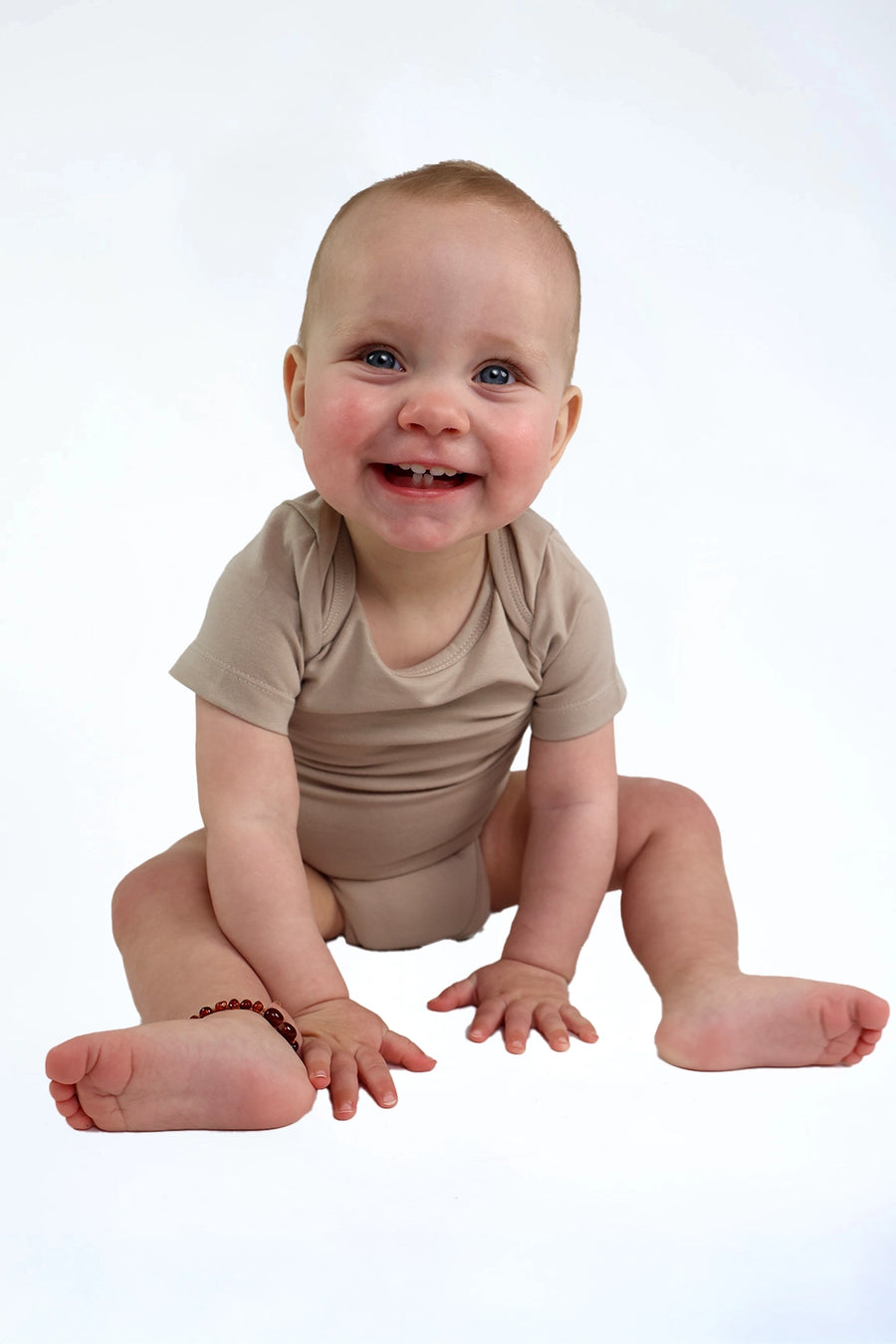 Romper Plainly Perfect beige — zachte baby romper | Donder