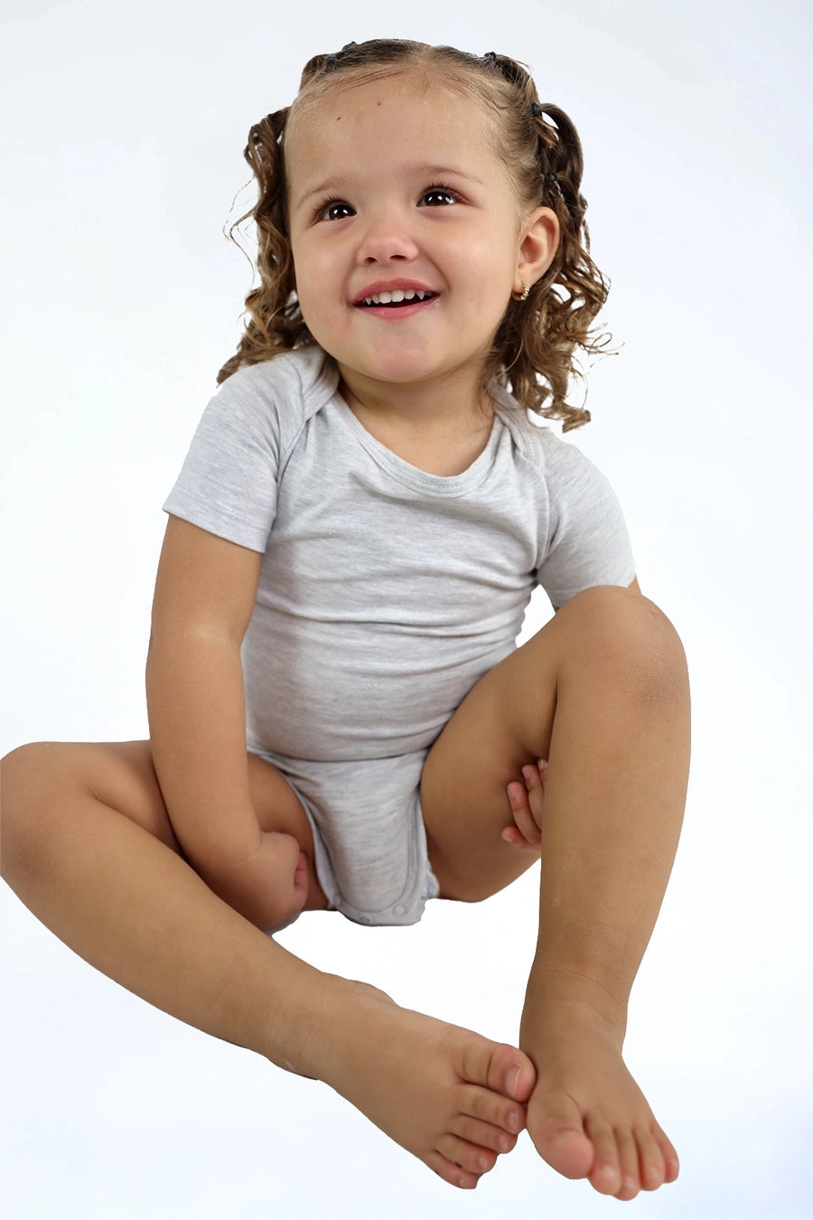 Romper Plainly Perfect grijs — zachte baby romper | Donder