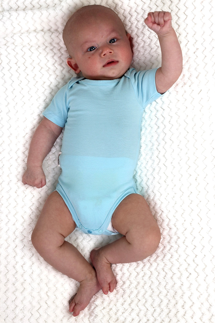 Romper Plainly Perfect lichtblauw — zachte baby romper | Donder