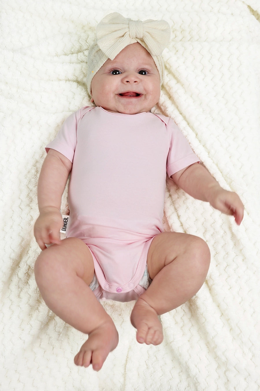 Romper Plainly Perfect lichtroze — zachte baby romper | Donder