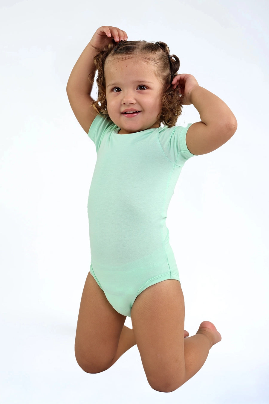 Romper Plainly Perfect licht groen — zachte baby romper | Donder
