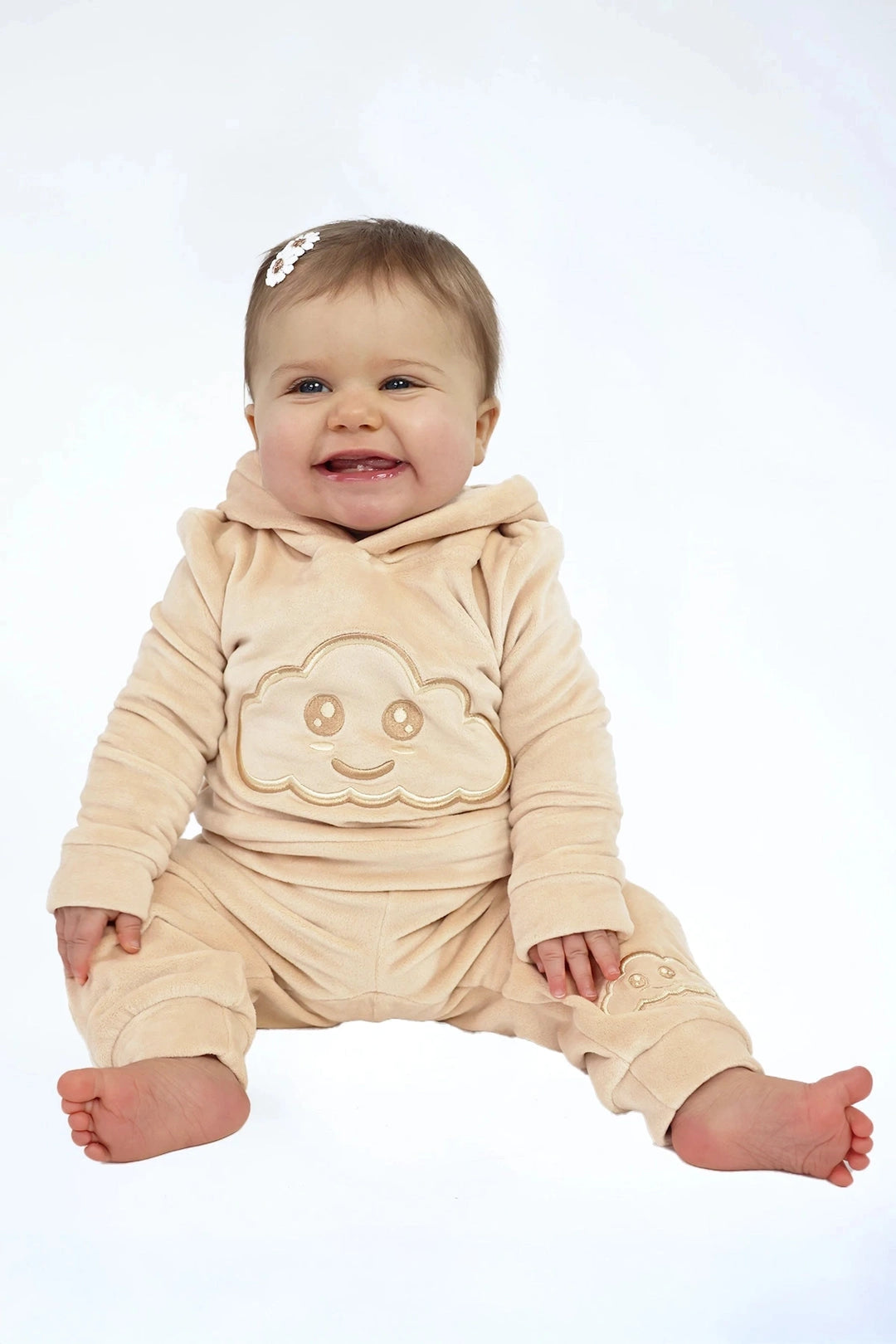 Velvet Suit Banana Freeze — luxe fluwelen kinderpak — sfeerbeeld | Donder