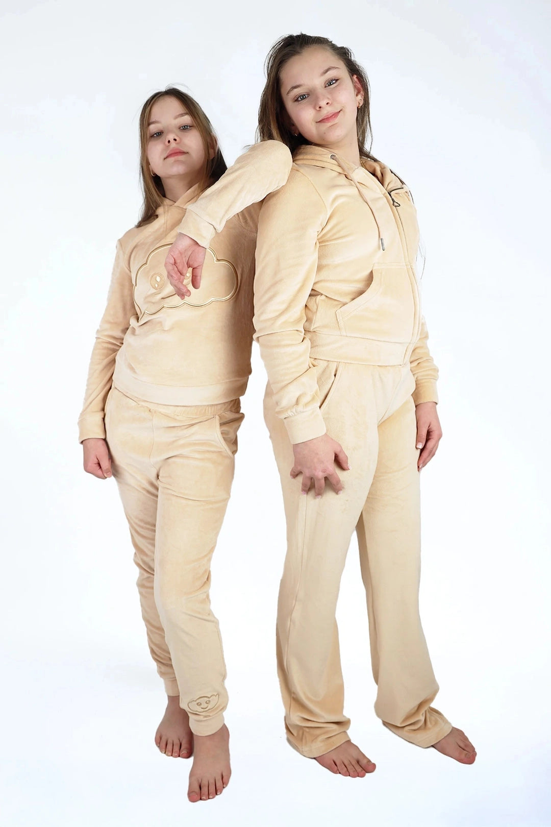 Velvet Suit Banana Freeze — luxe fluwelen kinderpak — pasvorm | Donder