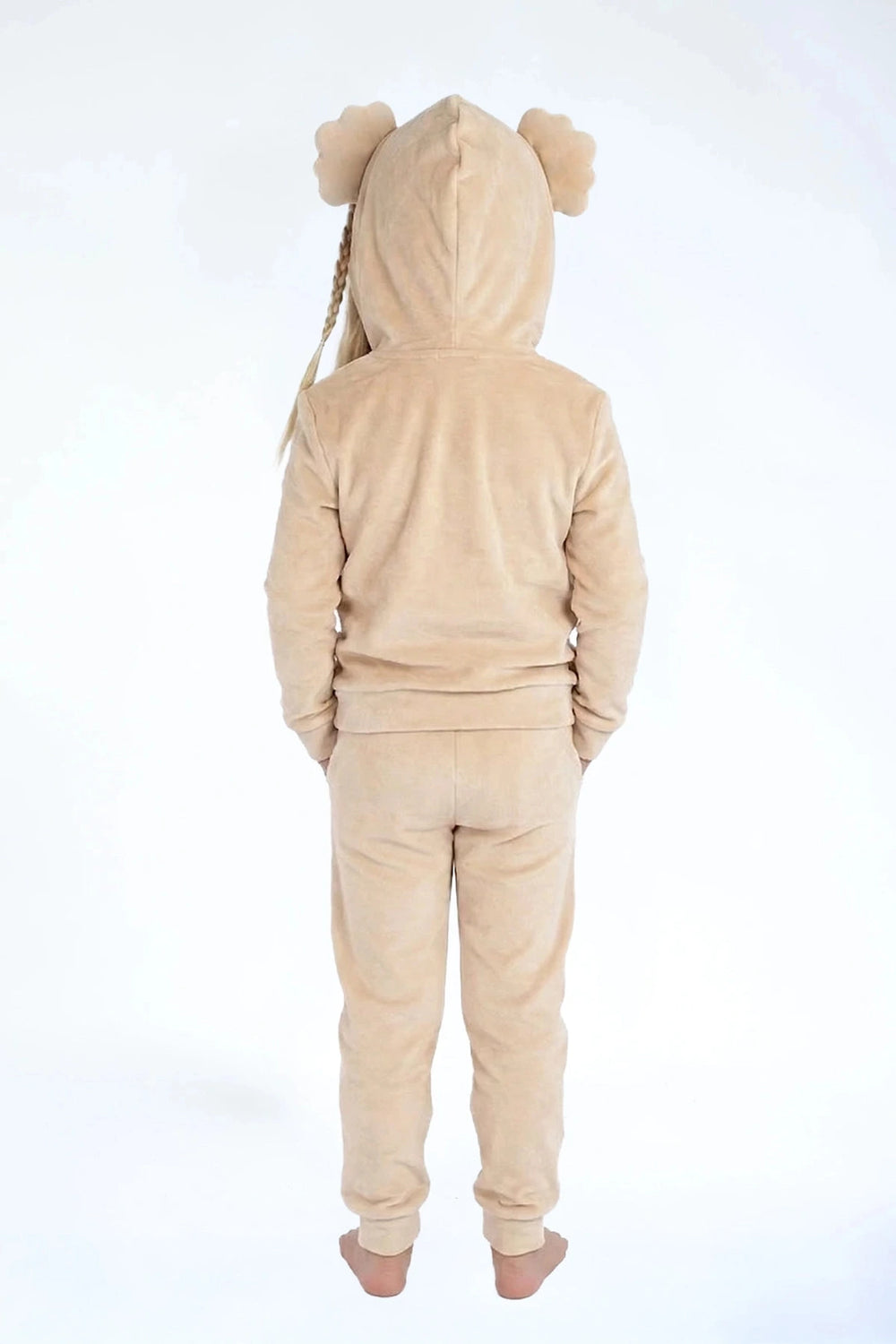 Velvet Suit Banana Freeze — luxe fluwelen kinderpak — detail | Donder