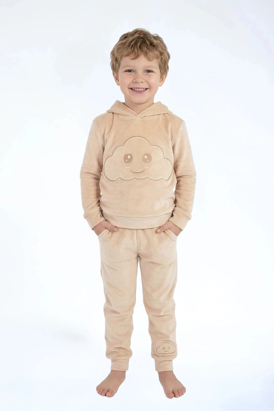 Velvet Suit Banana Freeze — luxe fluwelen kinderpak | Donder