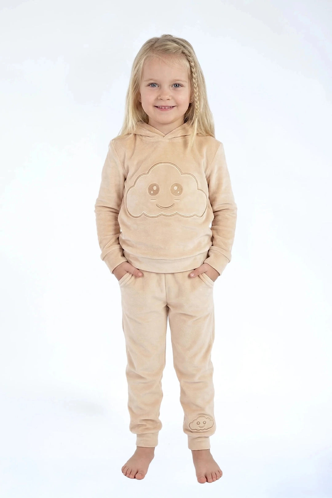 Velvet Suit Banana Freeze — luxe fluwelen kinderpak — styling | Donder