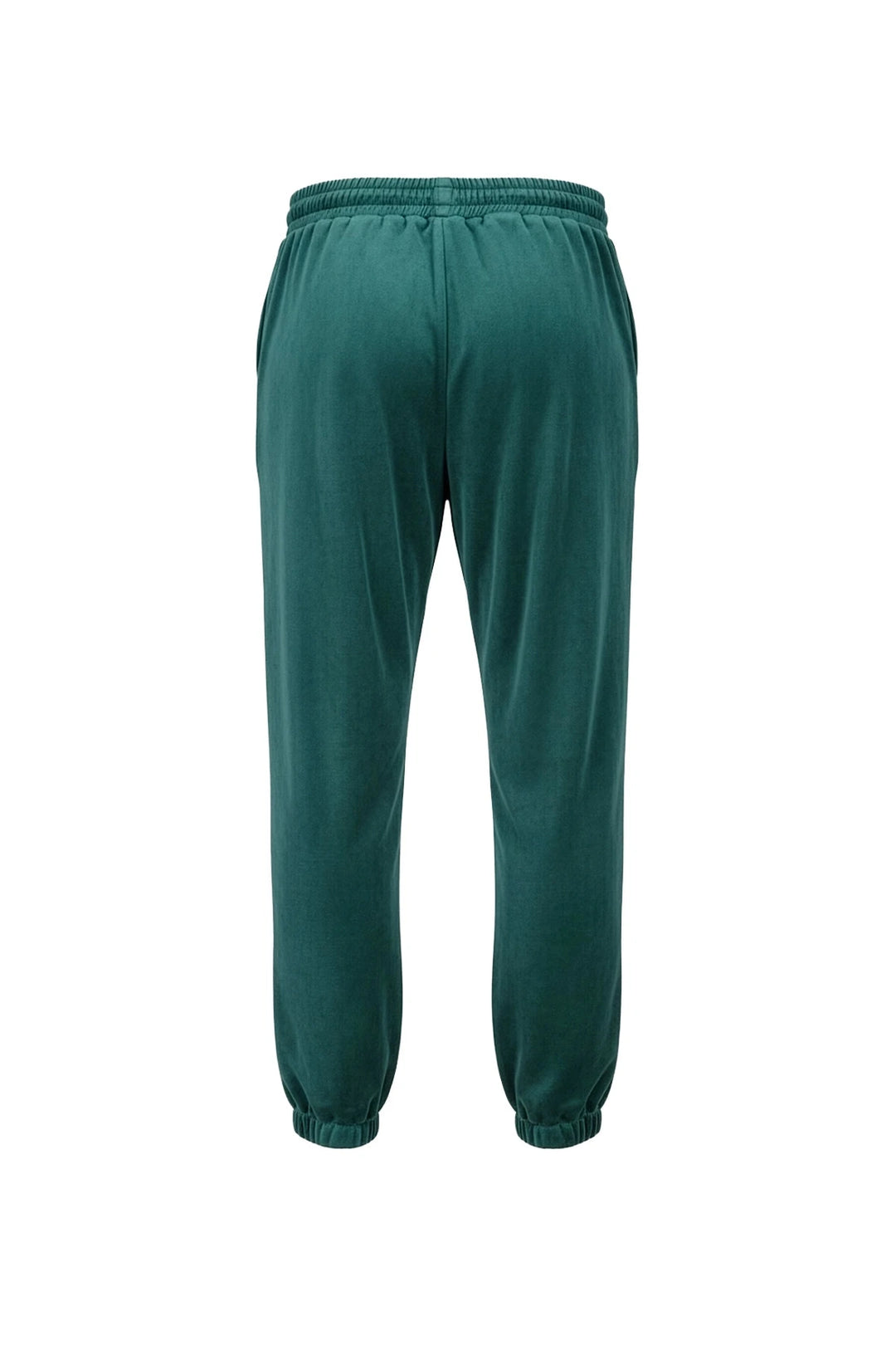 Velvet Jogger Forest Green — fluwelen twinning jogger — achterkant | Donder