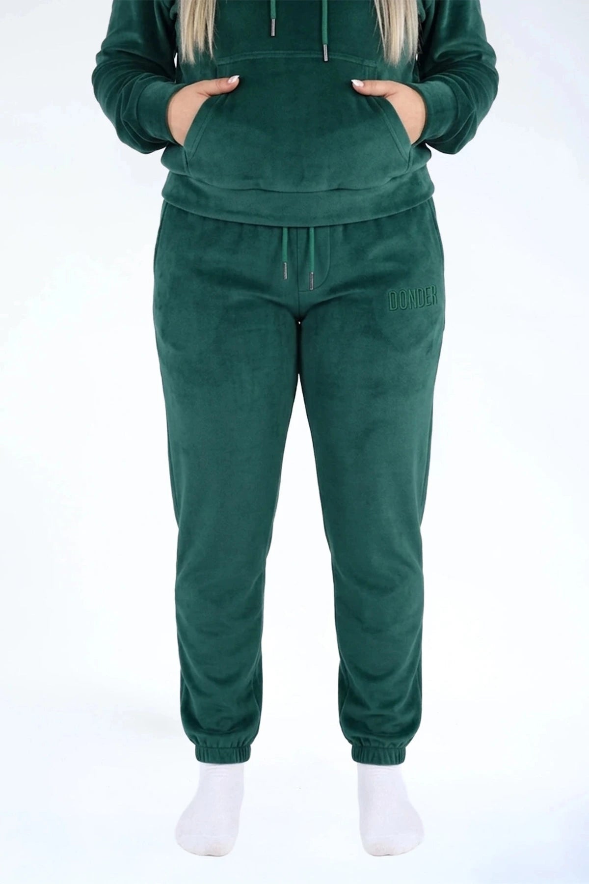 Velvet Jogger Forest Green