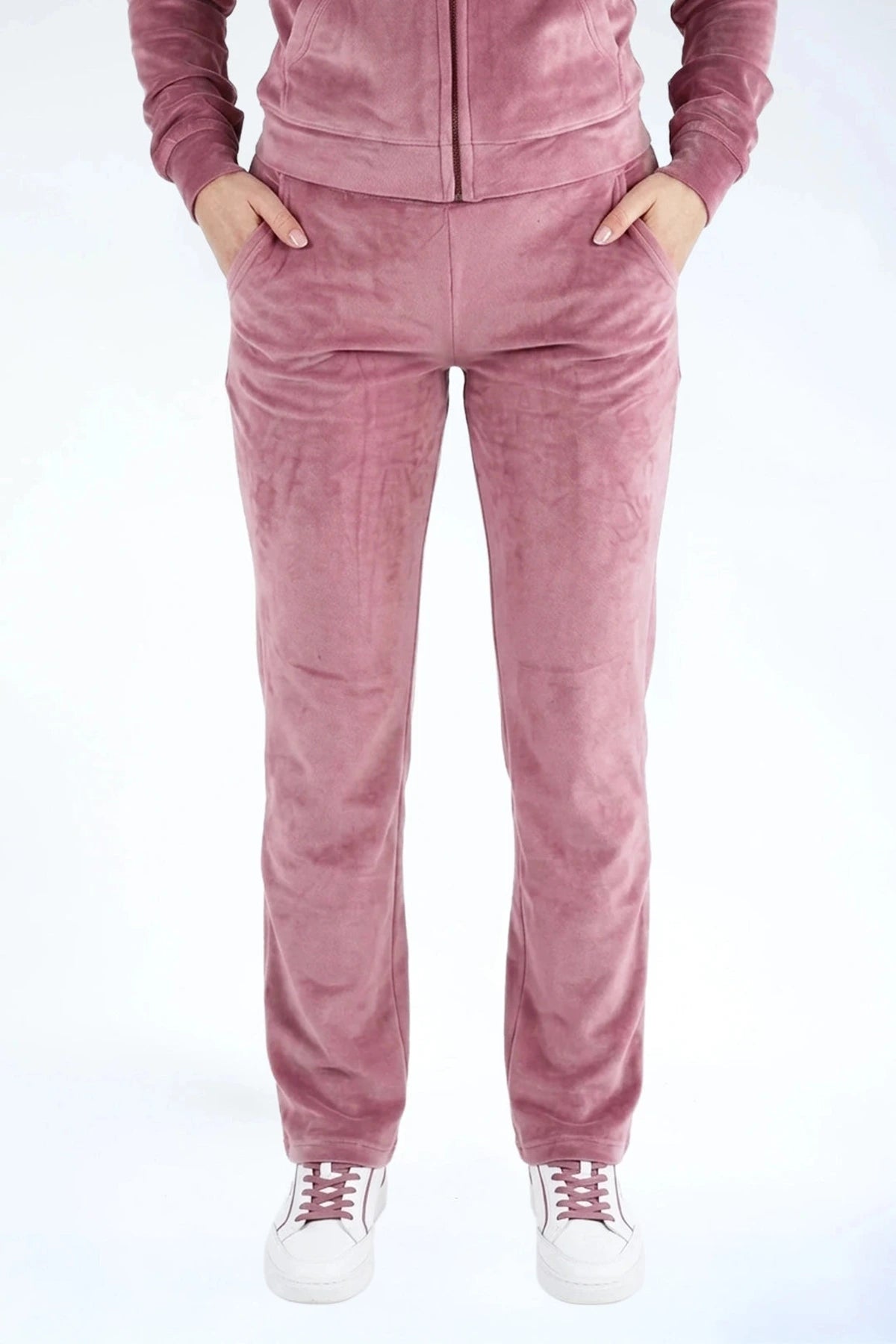 Velvet Trousers Metallic Berry | Twinning | Donder