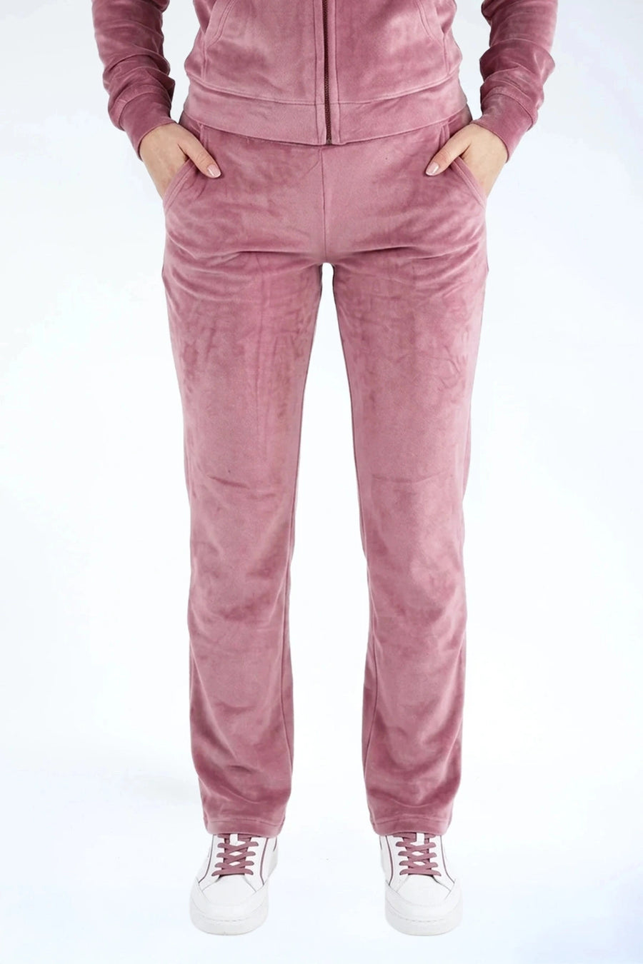 Velvet Broek Metallic Berry — fluwelen twinning broek | Donder