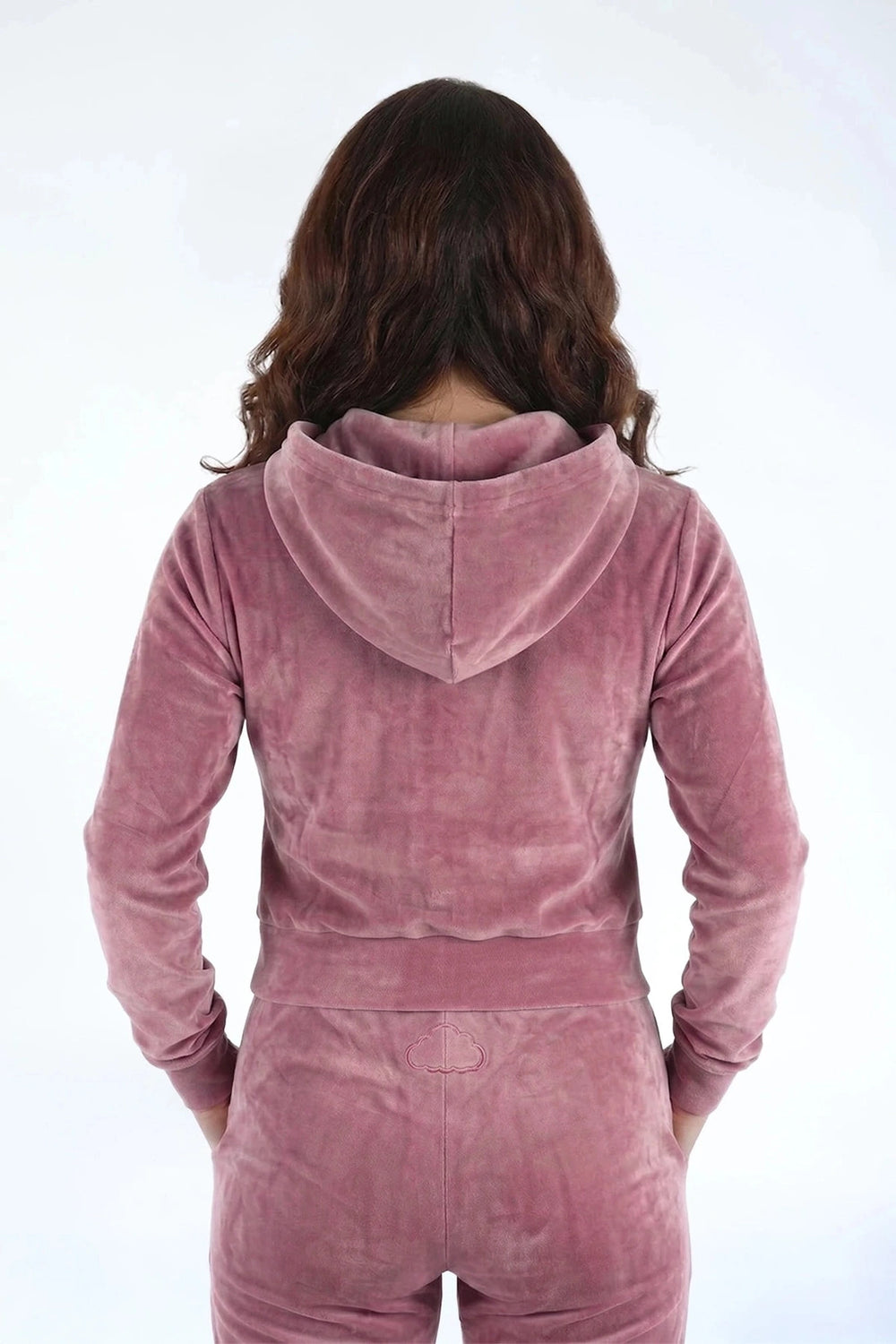Velvet Vest Metallic Berry — fluwelen twinning vest — detail | Donder