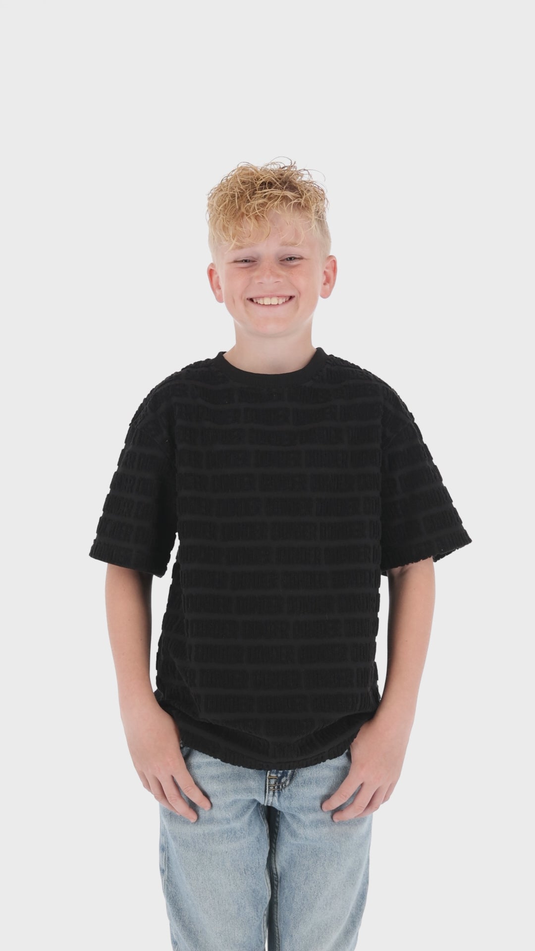 Jacquard Terry Tee DONDER Black