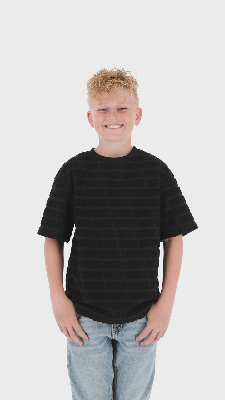 Jacquard Terry Tee DONDER Black