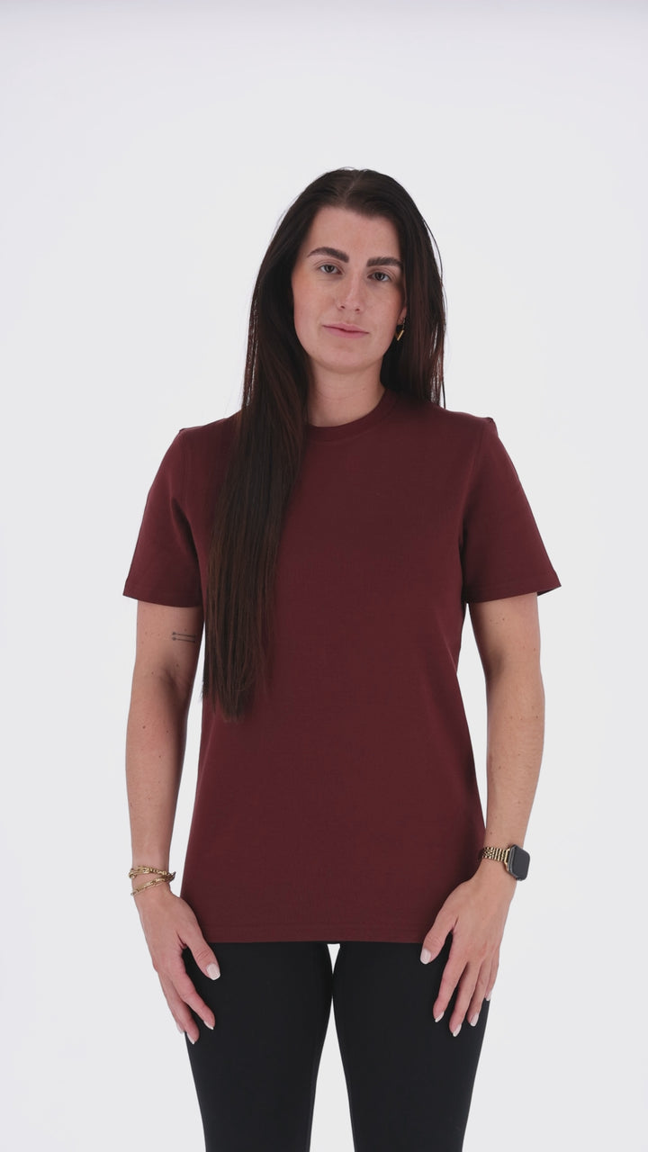 Heavy Tee Essential Adult Bordeaux