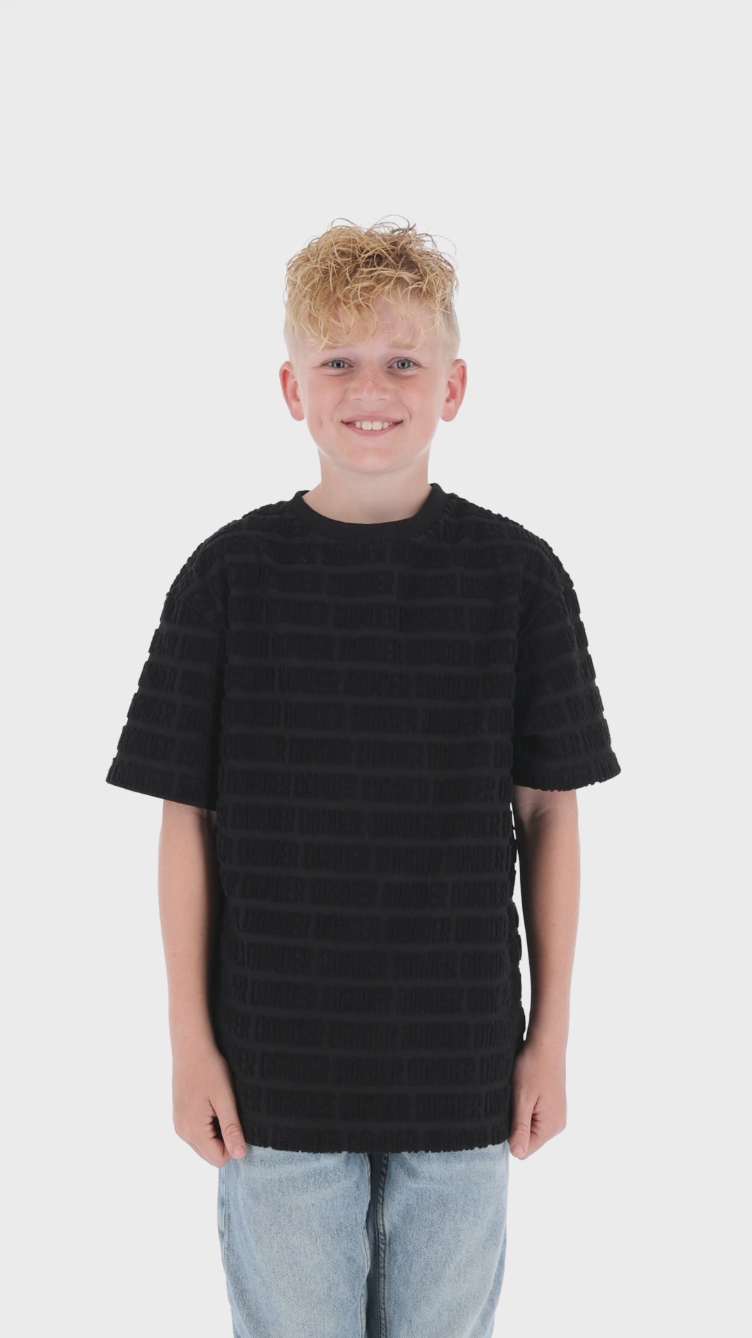 Jacquard Terry Tee DONDER Black