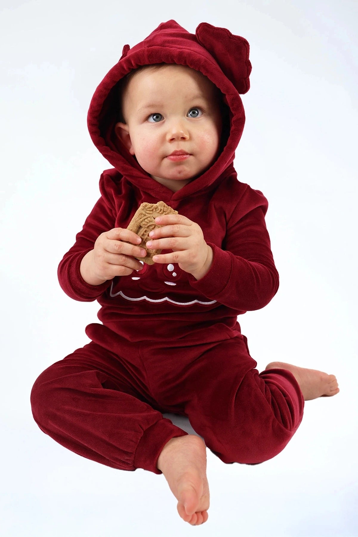 Velvet Suit Red Velvet — luxe fluwelen kinderpak rood — variant | Donder