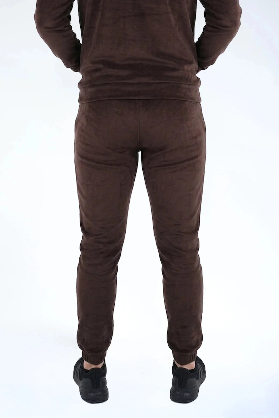 Velvet Jogger Teddy Brownie — fluwelen twinning jogger — detail | Donder