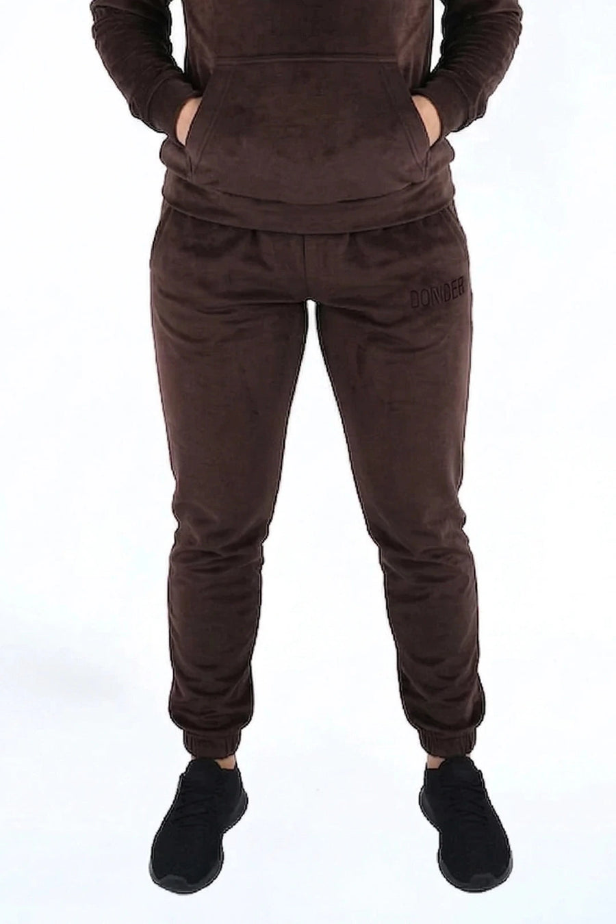 Velvet Jogger Teddy Brownie — fluwelen twinning jogger | Donder